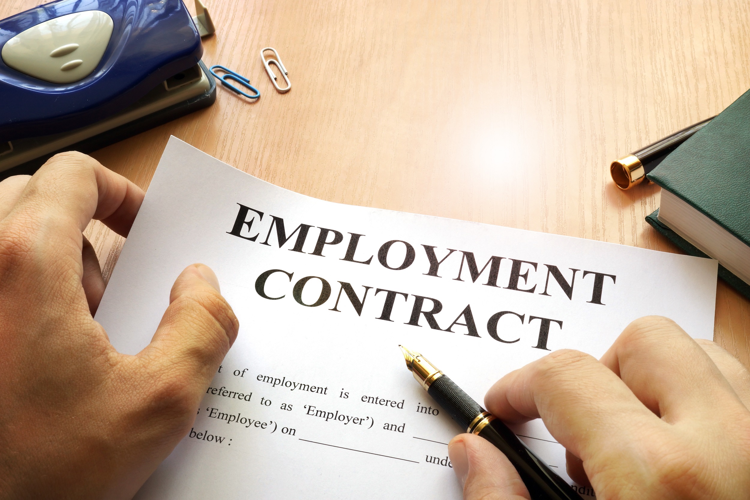 Drafting of an employment contract